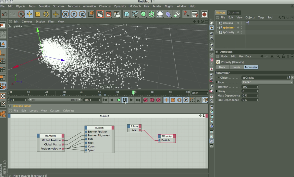 CinemaPlugins.com | How to emit thinking particles based on emitter ...